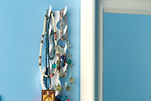 Multi-Functional Vertical Hooks- Made in The USA- Hook Solutions for Simple Organization (White)