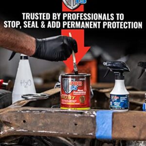 POR-15 Stop Rust Kit, Non-Porous Coating Seals and Protects Metal from Rust and Corrosion, Gloss Black