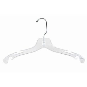only hangers children's clear plastic dress hanger - 14" (100)