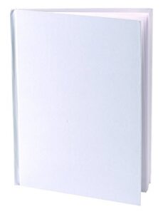blank books (pack of 6) - 6" x 8" hardcover with white pages - 32 pages (16 sheets) per book