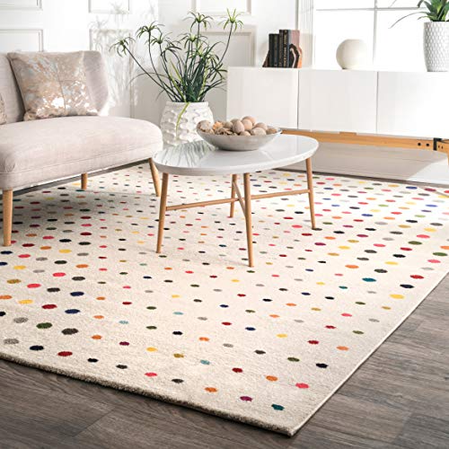 nuLOOM Dorie Dots Area Rug, 8 ft x 10 ft, Multi