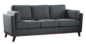 homelegance 84", gray bedos fabric upholstered sofa