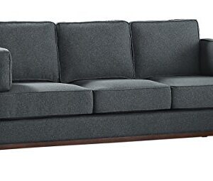 Homelegance 84", Gray Bedos Fabric Upholstered Sofa