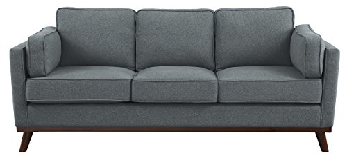 Homelegance 84", Gray Bedos Fabric Upholstered Sofa