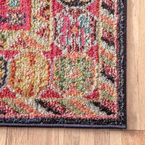 nuLOOM Meadow Vintage Vibrant Runner Rug, 2' 6" x 8', Multi