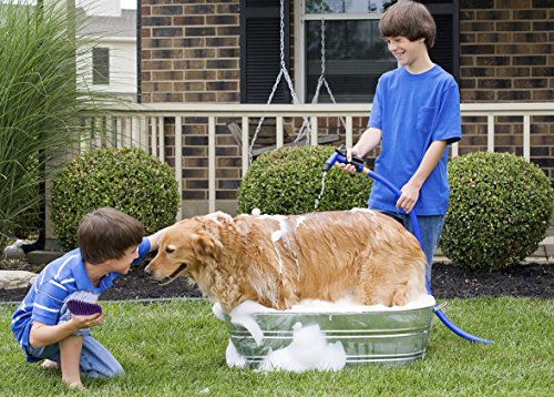 Hertzko Pet Bath & Massage Brush - Dog Bath Brush Scrubber for Shampooing and Massaging Dogs, Cats, Small Animals, Short/Long Hair - Soft Rubber Bristles Gently Removes Loose & Shed Fur (No Handle)