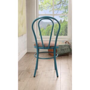 ACME Jakia Side Chair (Set-2) - 96814 - Fabric & Teal