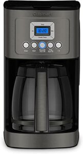cuisinart dcc-3200bksp1 perfectemp, 14 cup progammable with glass carafe coffee maker, black stainless steel