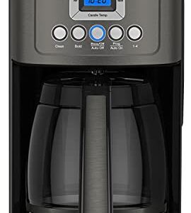 Cuisinart DCC-3200BKSP1 Perfectemp, 14 Cup Progammable with Glass Carafe Coffee Maker, Black Stainless Steel