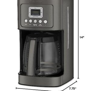 Cuisinart DCC-3200BKSP1 Perfectemp, 14 Cup Progammable with Glass Carafe Coffee Maker, Black Stainless Steel