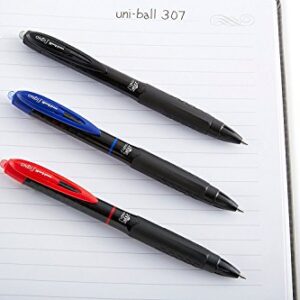 Uni-Ball Signo 307 Retractable Gel Ink Pen, 6-Count (Medium, Black)