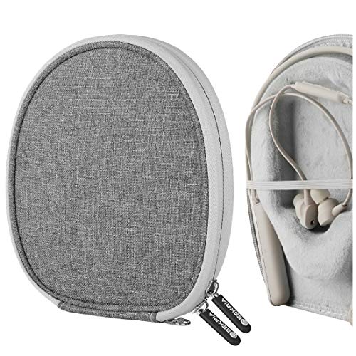 Geekria Shield Case Compatible with Audio-Technica, Jabra, Bose, JVC, LG, Sennheiser, Sony Headphones, Replacement Protective Hard Shell Travel Carrying Bag with Cable Storage (Grey)