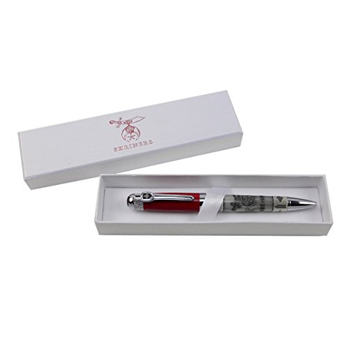 Treasure Gurus The Shriners Heavy Weight Metal Ballpoint Pen And Box Gift Set