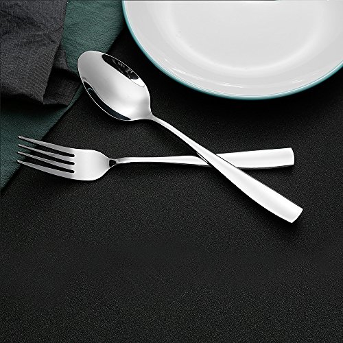 Eslite 12-Piece Large Stainless Steel Dinner Spoons,8 Inches