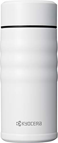 Kyocera Travel Mug with Twist Top, 12oz, Pearl White