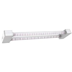 feit electric glp24fs/19w/led - grow light for indoor plants and gardens - full spectrum 2ft led grow light with dual bulb -24 inch 19 watt - energy efficient lamp, aluminum
