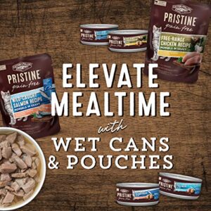 Castor & Pollux Pristine Grain Free Wild-Caught Salmon Recipe Morsels in Gravy Cat Food Pouches, (24) 3oz cans