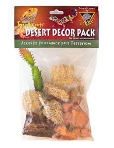 t-rex reptile terrarium décor pack - terra accents desert