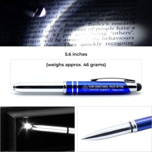 Medical Gift Pen with Inspirational Quote - "Cure Sometimes, Treat Often, Comfort Always. - Hippocrates" - Engraved Pen with Light and Stylus - Gifts for Doctors Nurses Medical Assistants