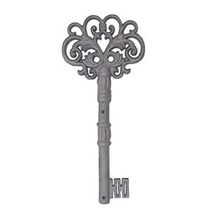 johouse large iron key, skeleton key decorative antique style decorative wine cellar key castle key for home décor