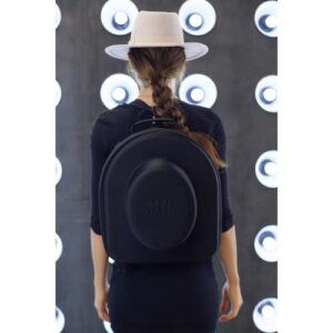 Atzi Hats Hat Case for Travel Hat Box Hat Storage Fedora Hat Box Suitcase Hat Organizer Hat Travel Hat Bag Panama Hats Mens Womens Traveler Hat Carrier Case Crush-Proof Luggage Up to 3" Brim – Black