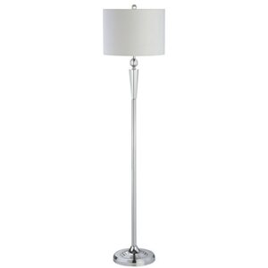 JONATHAN Y JYL2022A Reese 59.5" Crystal LED Floor Lamp Modern,Contemporary,Traditional,Glam for Bedrooms, Living Room, Office, Reading, Clear/Chrome