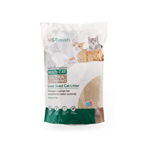 so phresh extreme clumping unscented grass seed cat litter, 20 lbs.