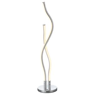jonathan y jyl7001a cairo 26.25" led integrated table lamp modern,contemporary for bedroom, living room, office, college dorm, coffee table, bookcase, chrome