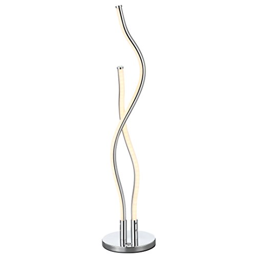 JONATHAN Y JYL7001A Cairo 26.25" LED Integrated Table Lamp Modern,Contemporary for Bedroom, Living Room, Office, College Dorm, Coffee Table, Bookcase, Chrome