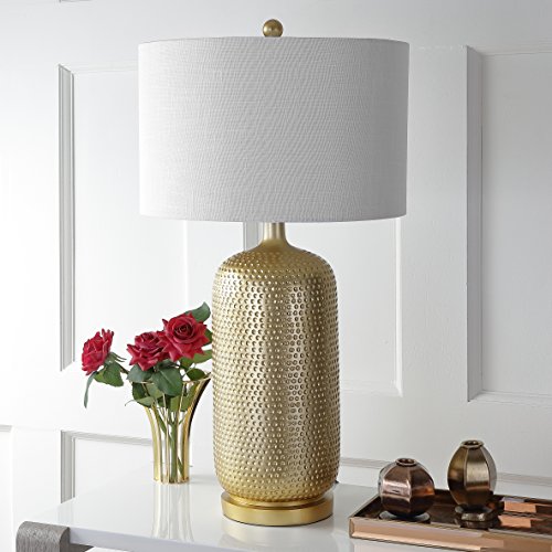 JONATHAN Y JYL1017A Sophia 30" Resin LED Table Lamp Modern Contemporary Glam Bohemian Bedside Desk Nightstand Lamp for Bedroom Living Room Office College Bookcase LED Bulb Included, Gold