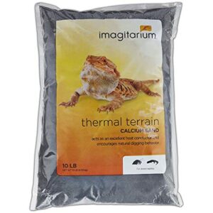 imagitarium black calcium reptile sand, 10lb