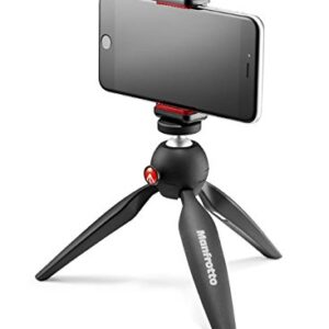 Manfrotto Stand for Universal Cell Phone, with A Bonus ZAYKiR Adapter, Rotates Vertical and Horizontal