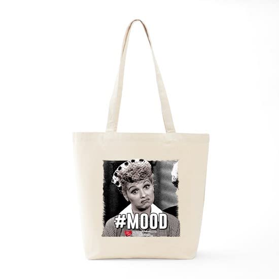 CafePress I Love Lucy #Mood Tote Bag Natural Canvas Tote Bag, Reusable Shopping Bag