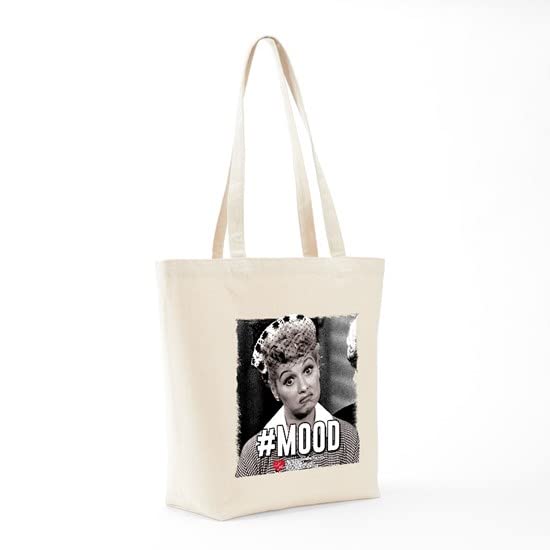 CafePress I Love Lucy #Mood Tote Bag Natural Canvas Tote Bag, Reusable Shopping Bag