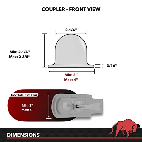 AMPLOCK U-TLS2 : 2'' RV Lock/Trailer Coupler Lock/Boat Trailer Lock (fits on Specific 2 inches Coupler only)