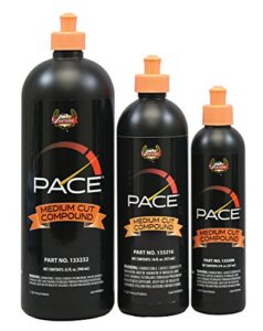 presta pace medium compound - removes up to 2500 sand scratches / polishes to a deep gloss in one step / silicon-free / 32 oz. (133232)