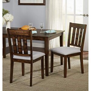 the mezzanine shoppe olin traditional upholstered dining chair, set of 2, brown