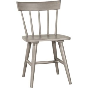 hillsdale furniture hillsdale mayson spindle back, set of 2 dining chair gray