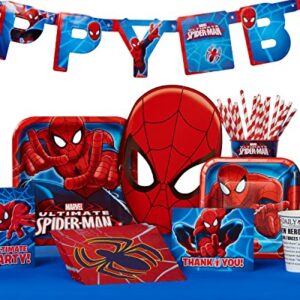 Amscan Spider-Man Webbed Wonder Hanging Swirl Decorations - Assorted Designs, 12 Pcs