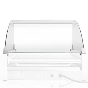 Olde Midway Glass Cover ONLY for Hot Dog 11 Roller Grill Cooker Machine - Replacement or Upgrade