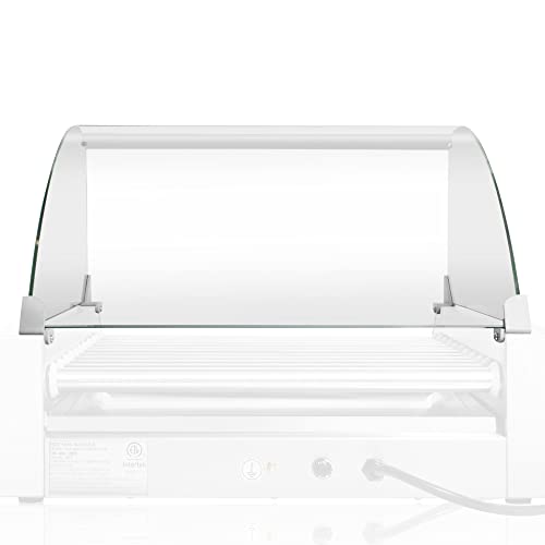 Olde Midway Glass Cover ONLY for Hot Dog 11 Roller Grill Cooker Machine - Replacement or Upgrade