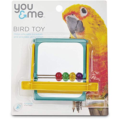 You & Me Mirrored Bead Bird Toy