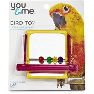 you & me mirrored bead bird toy