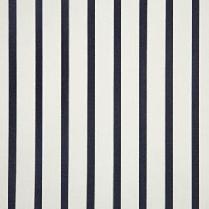 sunbrella lido 57004-0000 indigo stripe fabric, black/oat