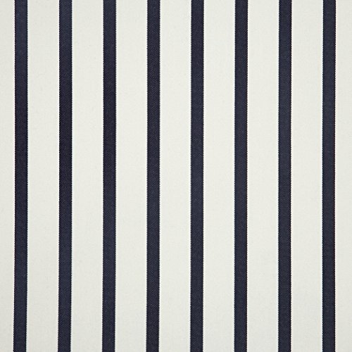 Sunbrella Lido 57004-0000 Indigo Stripe Fabric, Black/Oat