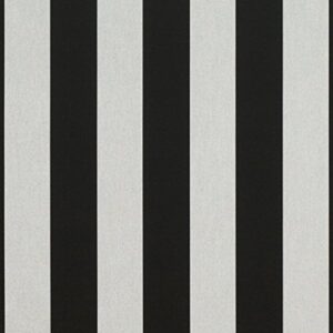 sunbrella awning/marine 5704-0000 46'' beaufort white 6 bar fabric, black/oat