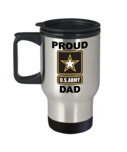 army dad mug - military dad travel mug - proud army dad coffee mug