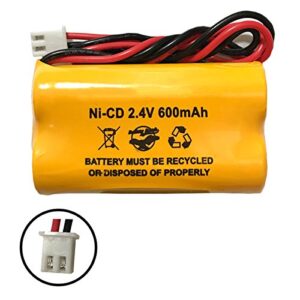 2.4v 400mah BST Battery Replacement Exit Sign Emergency Light Exitronix 10010036 Lithonia 10010034 Interstate NIC1394 BEL-179 2.4v 400mah 2.4v 800mah (5 Pack)