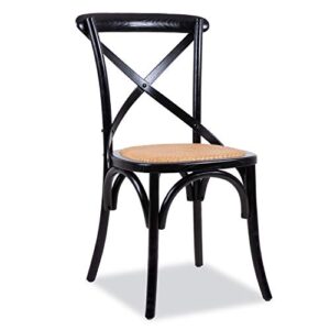 edgemod cafton crossback chair in black