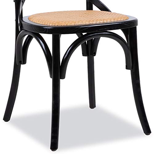 EdgeMod Cafton Crossback Chair in Black